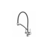Смеситель для кухни LEMARK LM3071С-Gray Комфорт Серый с дополнительным подключением к фильтру 