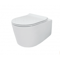 Унитаз подвесной CRÉO CERAMIQUE  HDC-527WH безободковый RE1100R
