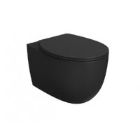 Унитаз подвесной CRÉO CERAMIQUE HDC-510MB чёрный безободковый AV1001T