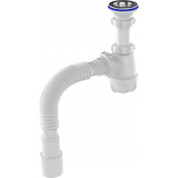 Сифон для тюльпана малый 1 1/2"*40 с гибкой трубой 40*40/50 Aquant									