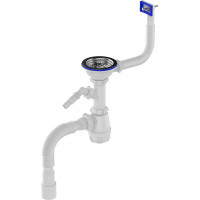 Сифон для кухни 3 1/2x40,прямоуг. перел. 40-40/50,Aquant B0147-20-MR